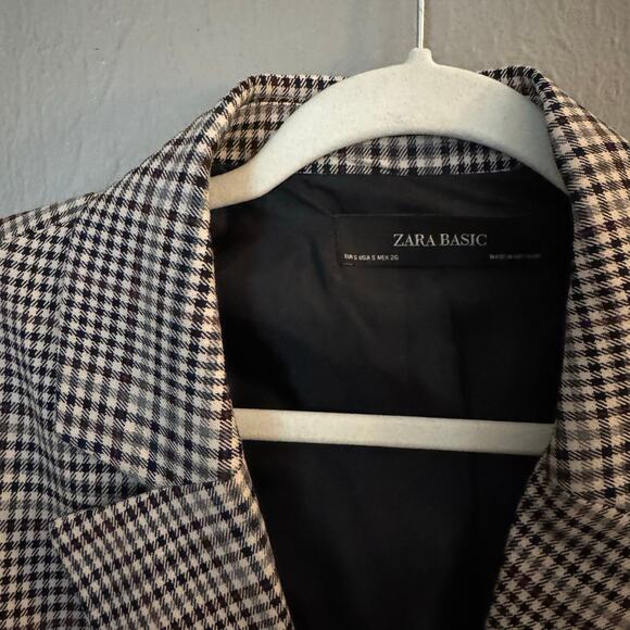 ZARA Plaid Oversized Blazer Size Small casual workwear comfort - Picture 4 of 6